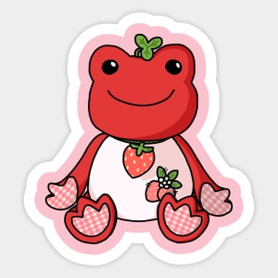 Strawberry Frog Sticker